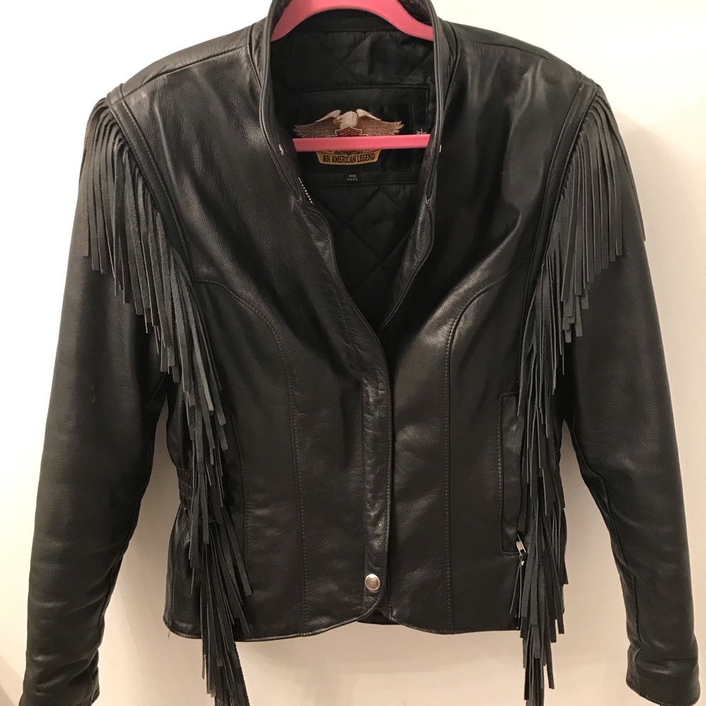 LADIES HARLEY DAVIDSON BOONE LEATHER JACKET